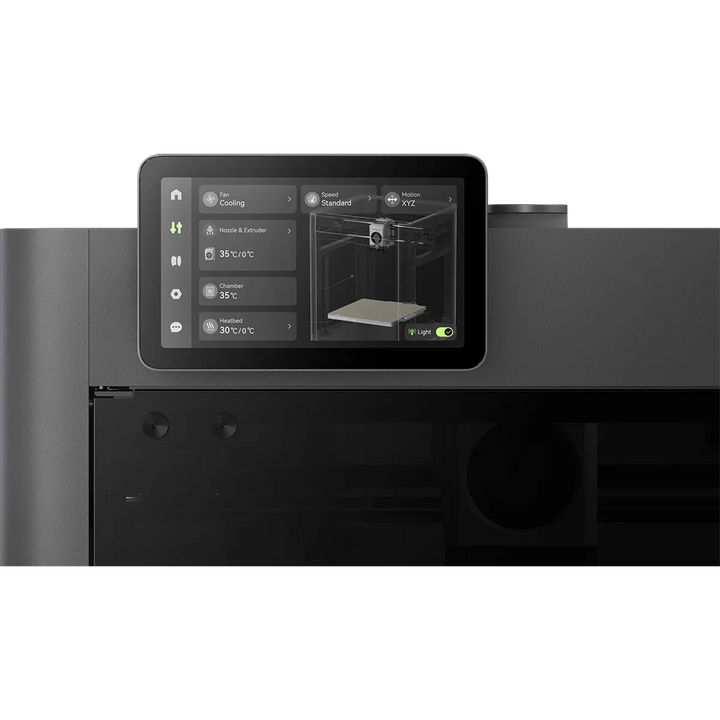 Bambu Lab P2S – 5" тъчскрийн с нов UI, контрол на камера, вентилатори, легло и камера температура