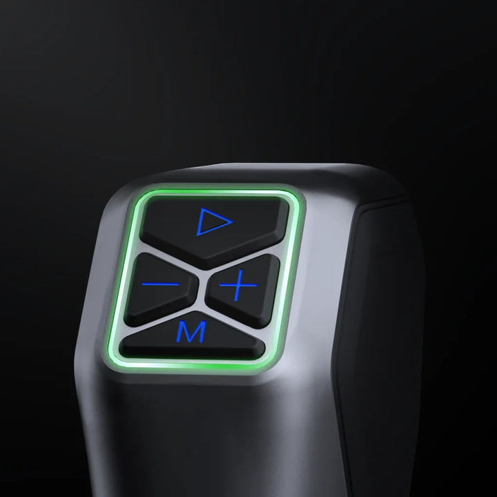 Revopoint MetroX 3D скенер, хардуерни бутони за старт/пауза и режими.
