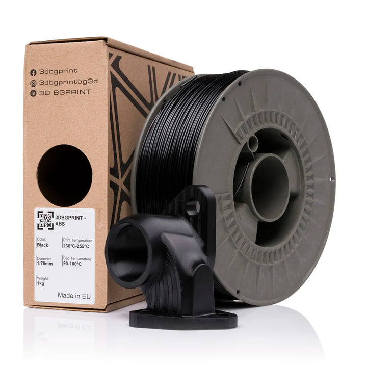 ABS филамент за 3д принтер - 3dbgprint abs 1kg - черен цвят